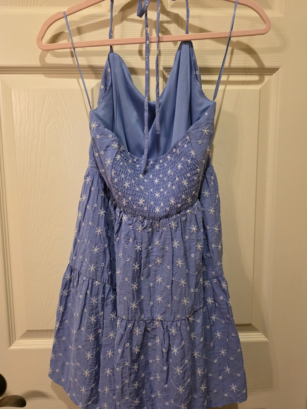 Altar'd State embroidered halter mini dress - Picture 3 of 6